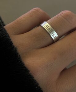 Bague Mixte gravure
