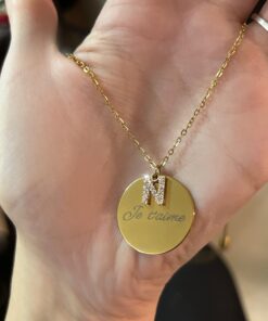 Collier gravure initiale