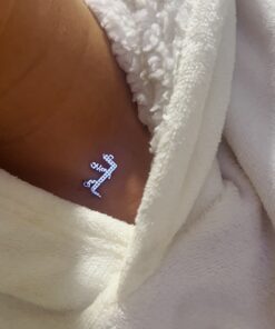 Collier personnalisé arabe fil transparent
