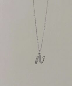 Collier initiales petit coeur